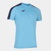 Pánské tričko JOMA FLUORESCENT TURQUOISE BLUE-NAVY BLUE ACADEMY T-SHIRT M/C - foto 0