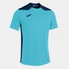Pánské tričko JOMA CHAMPIONSHIP VI SHORT SLEEVE T-SHIRT FLUOR TURQUOISE-NAVY - foto 0
