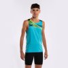 Pánské tílko JOMA ELITE X SLEEVELESS SHIRT FLUOR TURQUOISE BLACK - foto 2