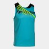 Pánské tílko JOMA ELITE X SLEEVELESS SHIRT FLUOR TURQUOISE BLACK - foto 0
