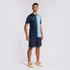 Pánský dres JOMA CITY II SHORT SLEEVE T-SHIRT NAVY SKY BLUE - foto 7
