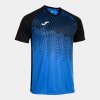 Pánský dres JOMA TIGER VI SHORT SLEEVE T-SHIRT ROYAL BLACK - foto 0