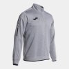 Pánská mikina JOMA OLIMPIADA SWEATSHIRT MELANGE GREY BLACK - foto 0