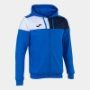 Pánská mikina JOMA CREW V ZIP-UP HOODIE ROYAL NAVY WHITE - foto 0