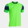 Pánské tričko JOMA ELITE XI SHORT SLEEVE T-SHIRT FLUOR GREEN NAVY - foto 0