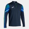 Pánská mikina JOMA ELITE XI SWEATSHIRT NAVY FLUOR GREEN - foto 0