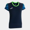 Dámské tričko JOMA ELITE XI SHORT SLEEVE T-SHIRT NAVY FLUOR GREEN - foto 0