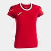 Dámské tričko JOMA ELITE XI SHORT SLEEVE T-SHIRT RED WHITE - foto 0