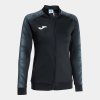 Dámská mikina JOMA ELITE XI FULL ZIP SWEATSHIRT BLACK ANTHRACITE - foto 0
