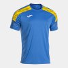 Pánské tričko JOMA CHAMPIONSHIP VIII SHORT SLEEVE T-SHIRT ROYAL BLUE YELLOW - foto 0
