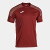 Pánské tričko JOMA CHAMPIONSHIP VIII SHORT SLEEVE T-SHIRT BURGUNDY - foto 0