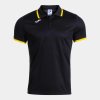 Pánské polo tričko JOMA COMBI PREMIUM SHORT SLEEVE POLO BLACK YELLOW - foto 0