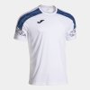 Pánské tričko JOMA CHAMPIONSHIP VIII SHORT SLEEVE T-SHIRT WHITE ROYAL BLUE - foto 0