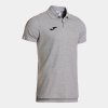 Pánské polo tričko JOMA OLIMPIADA SHORT SLEEVE POLO MELANGE GRAY - foto 0