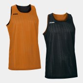 Pánský dres JOMA REVERSIBLET-SHIRT ARO ORANGE-BLACK SLEEVELESS