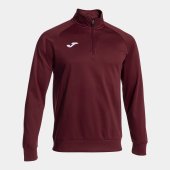 Pánská mikina JOMA SWEATSHIRT FARAON DARK RED ZIP FASTENING