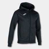 Pánská mikina JOMA MENFIS HOODED JACKET BLACK