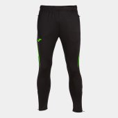Pánské tepláky JOMA CHAMPIONSHIP VII LONG PANTS BLACK FLUOR GREEN