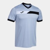 Pánské tričko JOMA COURT SHORT SLEEVE T-SHIRT SKY BLUE NAVY WHITE