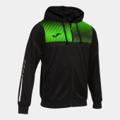 Pánská mikina JOMA SUPERNOVA IV ZIP-UP HOODIE BLACK FLUOR GREEN