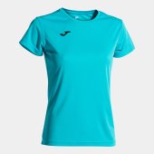Dámské tričko JOMA COMBI WOMAN SHORT SLEEVE T-SHIRT FLUOR TURQUOISE