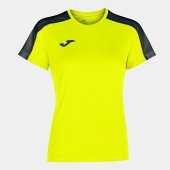 Dámské tričko JOMA ACADEMY T-SHIRT YELLOW FLUORO-BLACK M/C