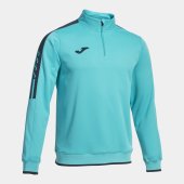 Pánská mikina JOMA OLIMPIADA SWEATSHIRT FLUOR TURQUOISE BLACK