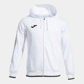 Pánská mikina JOMA OLIMPIADA ZIP-UP HOODIE WHITE