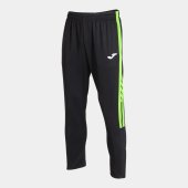 Pánské tepláky JOMA OLIMPIADA LONG PANTS BLACK FLUOR GREEN