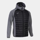 Pánské šortky JOMA BERNA III SOFT SHELL MELANGE GREY BLACK