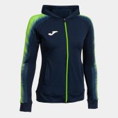 Dámská mikina JOMA ELITE XI ZIP-UP HOODIE NAVY FLUOR GREEN