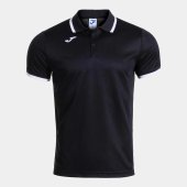 Pánské polo tričko JOMA COMBI PREMIUM SHORT SLEEVE POLO BLACK WHITE