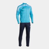 Pánská souprava JOMA CHAMPIONSHIP VIII TRACKSUIT FLUOR TURQUOISE NAVY BLUE