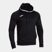 Pánská mikina JOMA COMBI PREMIUM HOODIE BLACK WHITE