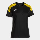 Dámské tričko JOMA CHAMPIONSHIP VIII SHORT SLEEVE T-SHIRT BLACK YELLOW