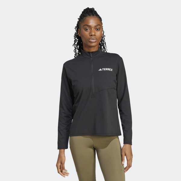 Dámské tričko s dlouhým rukávem adidas W MT HALFZ LS T - foto 2