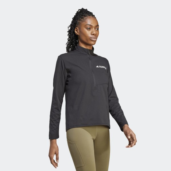 Dámské tričko s dlouhým rukávem adidas W MT HALFZ LS T - foto 4