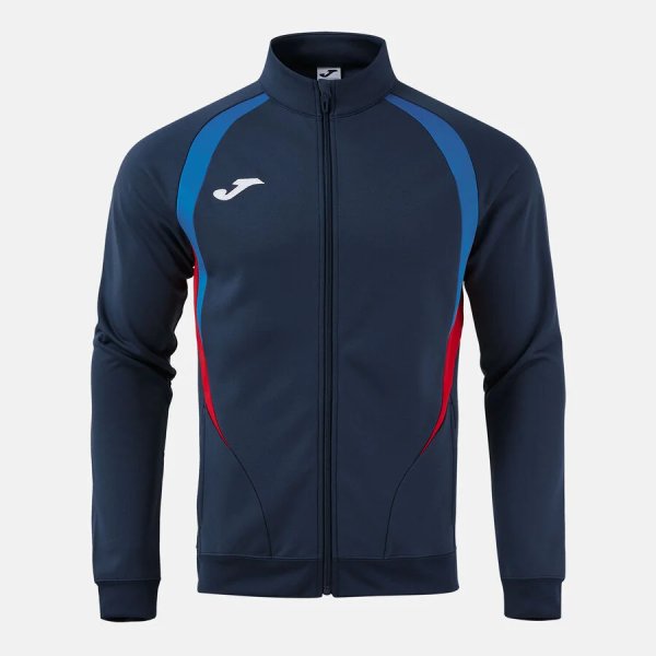 Pánská mikina JOMA CHAMPIONSHIP 20 FULL ZIP SWEATSHIRT DARK NAVY ROYAL BLUE - foto 0