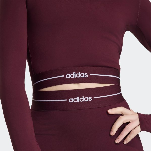 Dámské tričko s dlouhým rukávem adidas Q1 HYG LS - foto 6