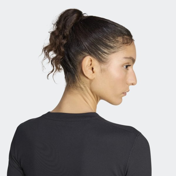Dámské tričko s dlouhým rukávem adidas Q1 HYG LS - foto 4