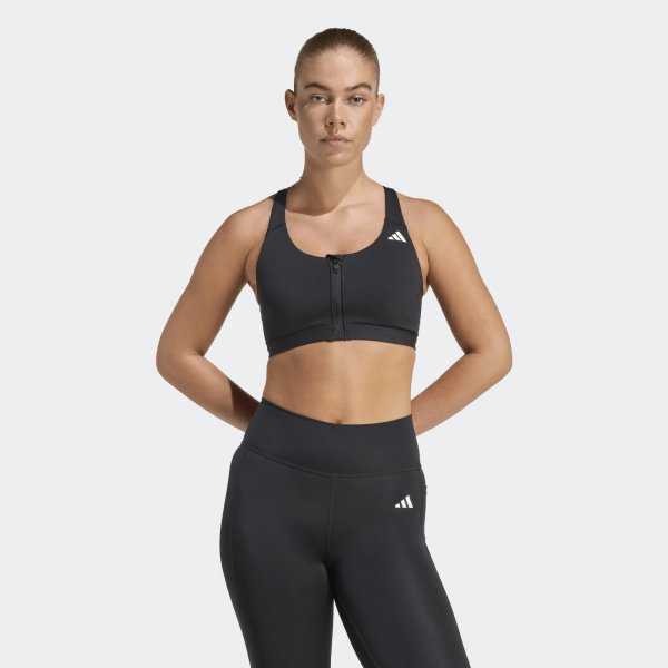 Dámská sportovní podprsenka adidas OPT ESS ZIP MS - foto 3