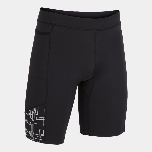 Pánské legíny JOMA ELITE VIII SHORT TIGHTS BLACK - foto 0