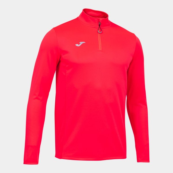 Pánská mikina JOMA SWEATSHIRT RUNNING NIGHT CORAL FLUORESCENT - foto 0