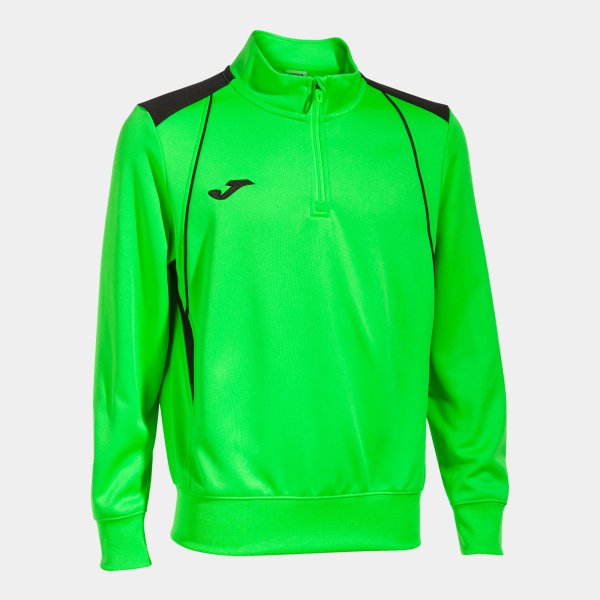 Pánská mikina JOMA CHAMPIONSHIP VII SWEATSHIRT FLUOR GREEN BLACK - foto 0