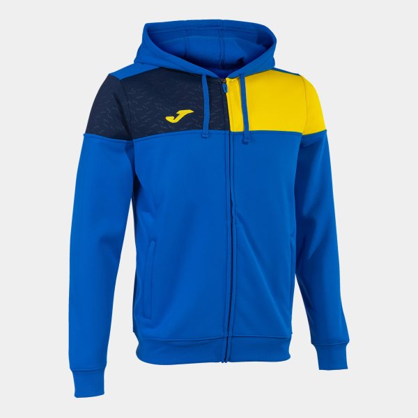 Pánská mikina JOMA CREW V ZIP-UP HOODIE ROYAL YELLOW - foto 0