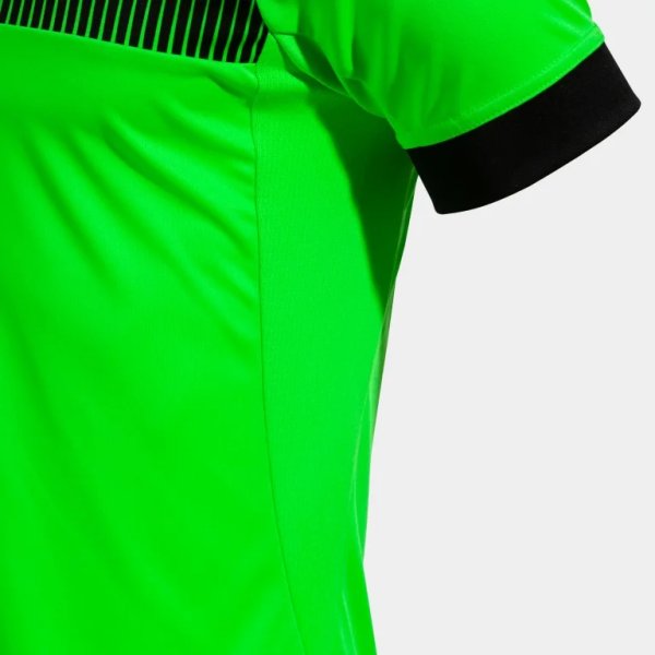 Pánské tričko JOMA SUPERNOVA IV SHORT SLEEVE T-SHIRT FLUOR GREEN BLACK - foto 3