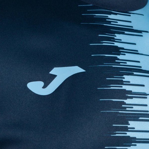 Pánský dres JOMA CITY II SHORT SLEEVE T-SHIRT NAVY SKY BLUE - foto 2