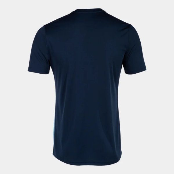 Pánský dres JOMA CITY II SHORT SLEEVE T-SHIRT NAVY SKY BLUE - foto 1