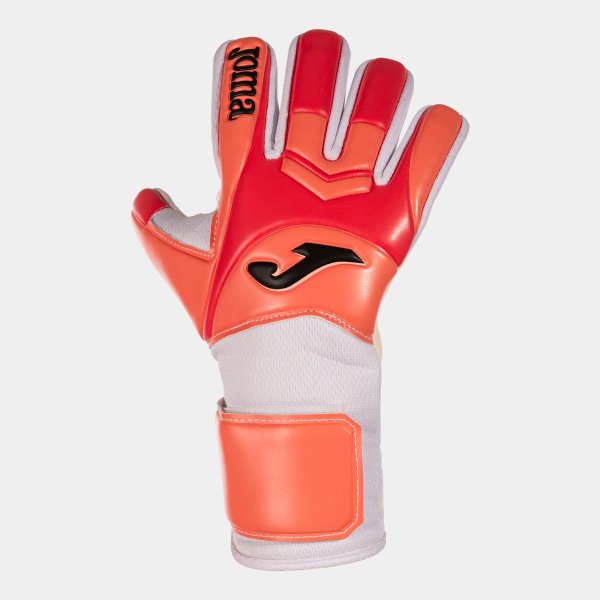 Dětské brankářské rukavice JOMA HUNTER JR GOALKEEPER GLOVES CORAL WHITE - foto 0