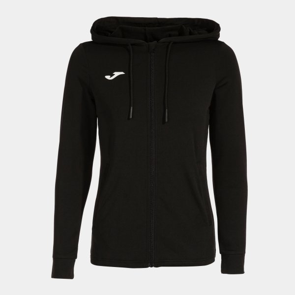 Dámská mikina JOMA SCULPTURE II ZIP-UP HOODIE BLACK - foto 0